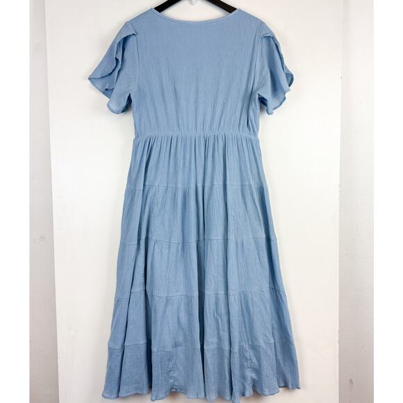 Soft Surroundings Delfos Gauze Maxi Dress ALine Cotton 2025 $129 - PM Petite - Picture 6 of 10